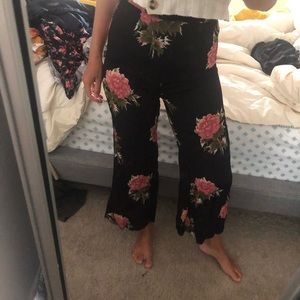 Reformation crop flare pants